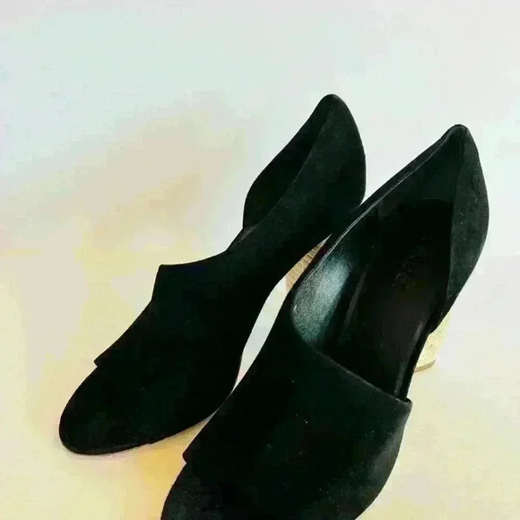 NEW! Vince Suede Percey D’Orsay Espadrille Jute Heels - Picture 2 of 7